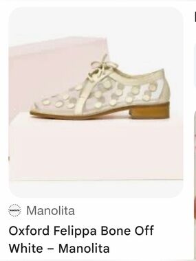 Manolita Oxford Felippa in Bone Off-White